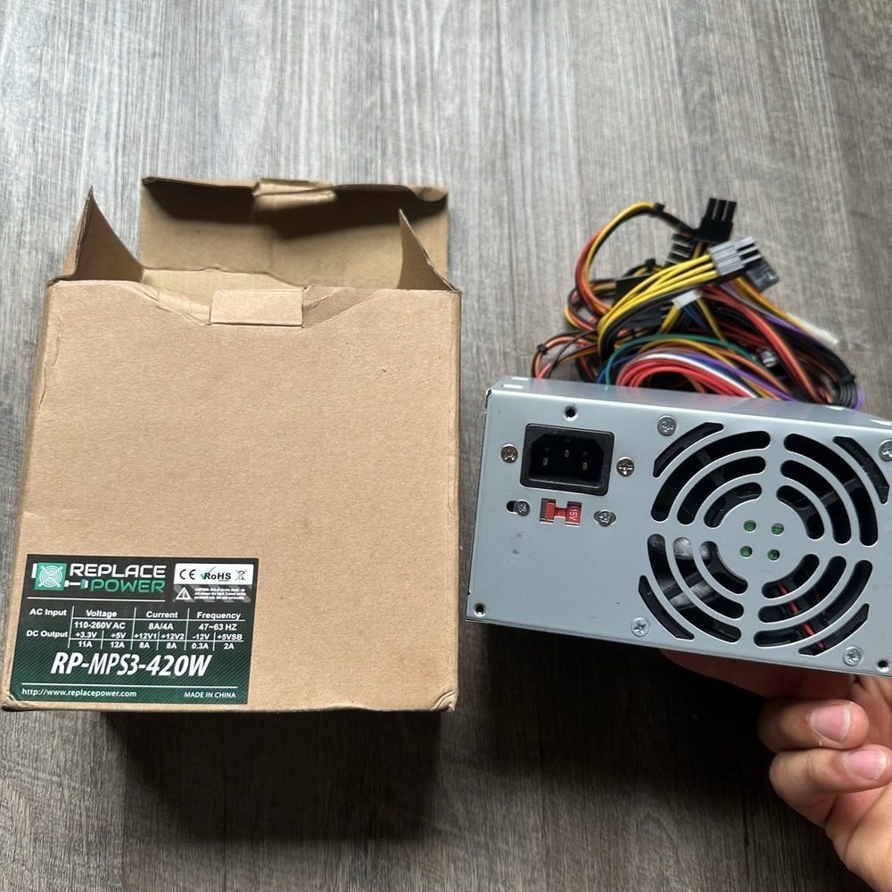 UNTESTED** Desktop PC Power Supply Replace Power‎ RP-MPS3-420W 420 W